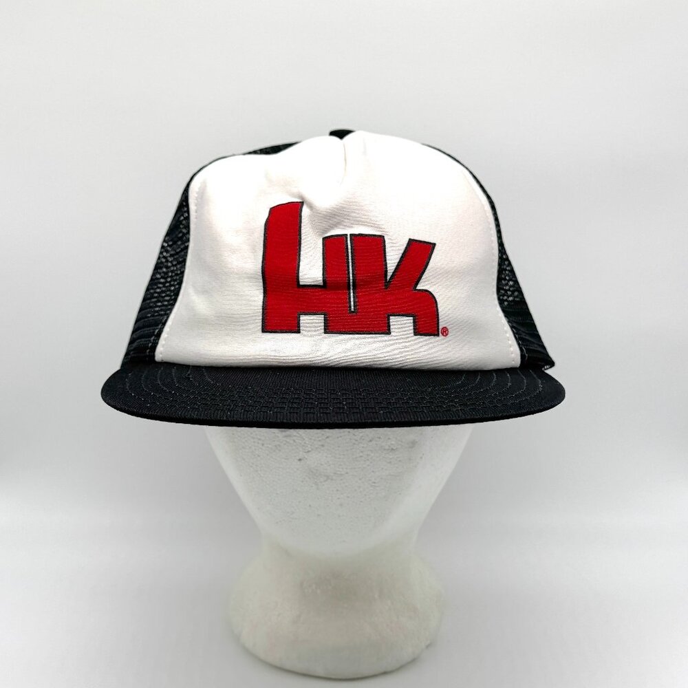 Vintage HK Snapback Mesh Trucker Hat Heckler & Koch Firearms Adjustable